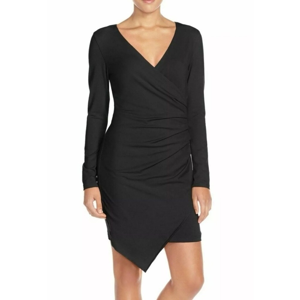Adelyn Rae Black Asymmetrical Dress